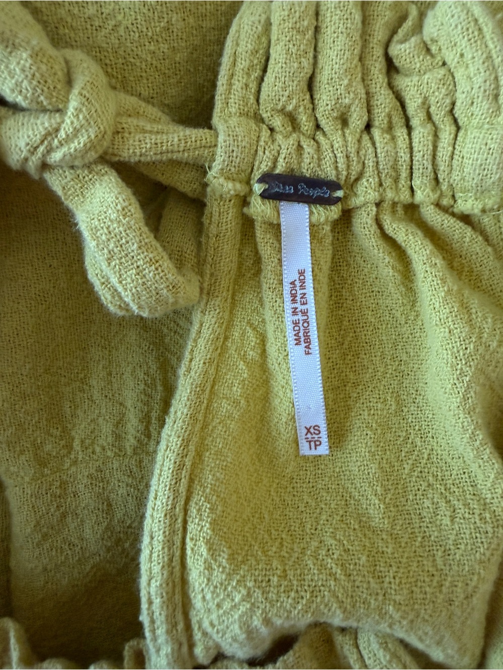 Free People Yellow Tiered Halter Mini Dress - Picture 3 of 5